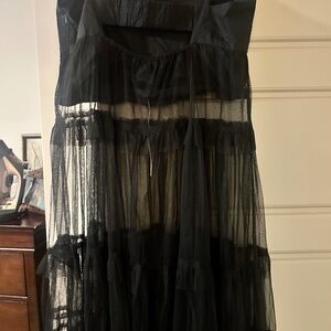 Sheer Black toile dress purchased from Anthropologie